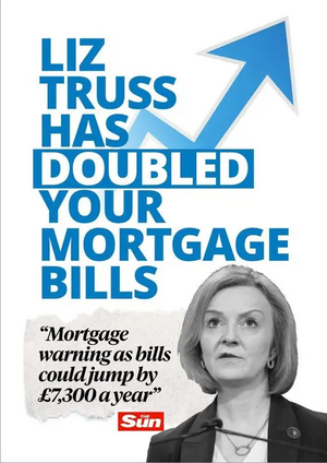 Liz truss has doubled your mortgage