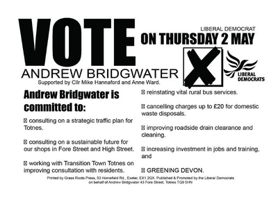 Andrew Bridgwater's Commitments