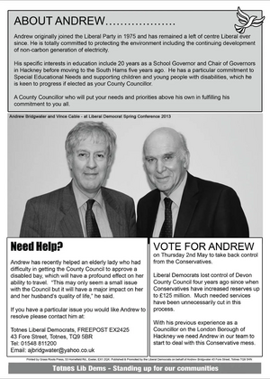 Andrew Bridgewater Lib Dem Focus (page 2)