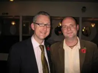 Lembit Opik with Totnes PPC Julian Brazil